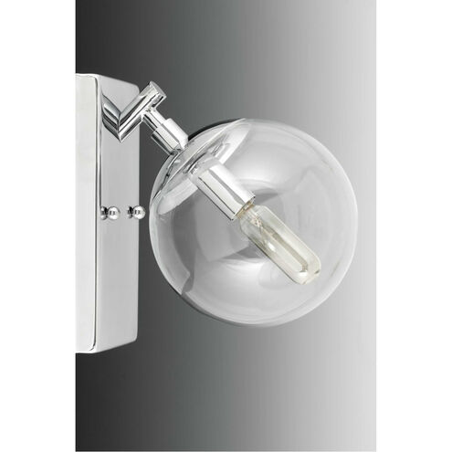 Mod 4 Light 33 inch Polished Chrome Bath Vanity Wall Light, Design Series